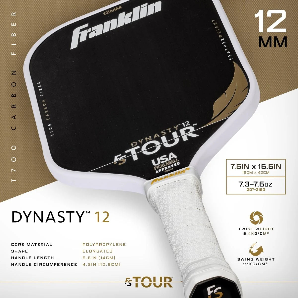 FS TOUR DYNASTY 12MM FEATHERWEIGHT WHITE