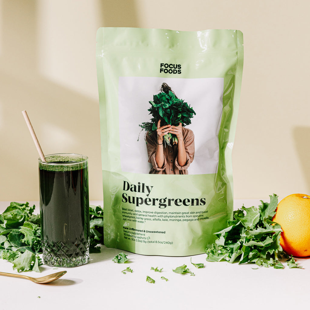 FOCUS FOODS Daily Supergreens Orange 15's