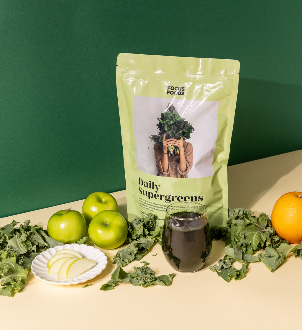 FOCUS FOODS Daily Supergreens Orange 15's