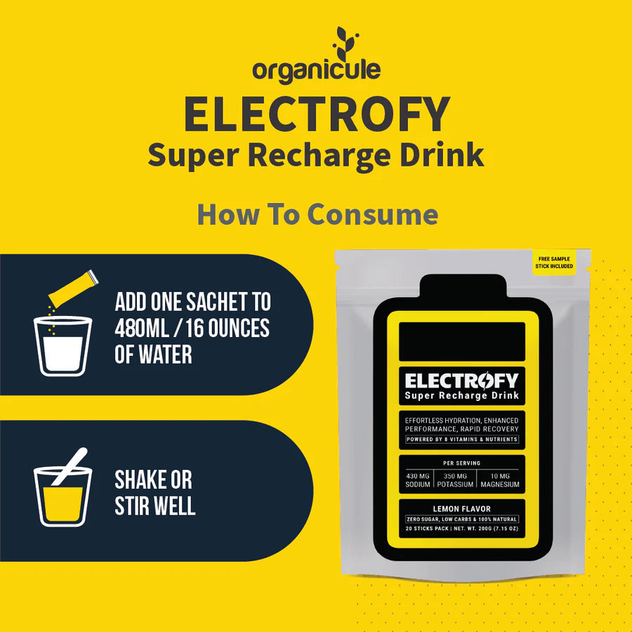 Electrofy Super Recharge Drink Lemon (1 Sachet)