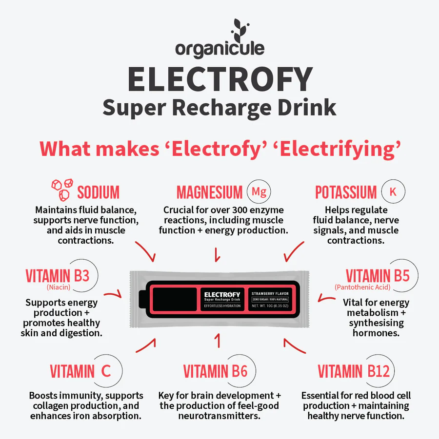 Electrofy Super Recharge Drink Strawberry (1 Sachet)